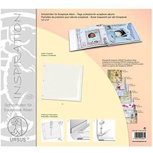 Ursus 71500000 Beschermhoezen voor Scrapbook albums, ca. 30,5 x 30,5 cm, 5 stuks