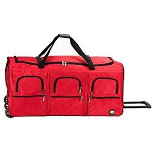 Rockland pannenset bagage 101,6 cm Rolling Duffle tas, rood, X-Large