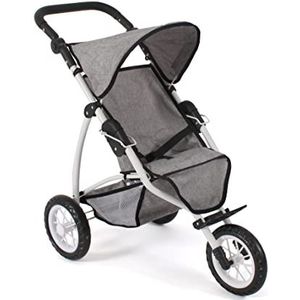 Bayer Chic 2000 - Poppenwagen Jogger Leon - Melange Grijs