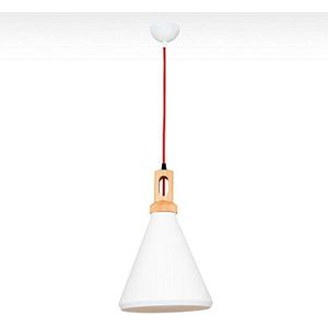 Homemania hanglamp elegante kleur wit, noten, rood metallo-Per woonkamer keuken slaapkamer kantoor kantoor 40W eenheidsmaat