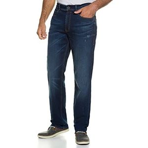 JP 1880 Heren grote maten grote maten Menswear L-8XL Jeans, FLEXNAMIC®, Denim, Straight Fit, tot maat 70/35 722849, donkerblauw (dark blue denim), 34W x 38L