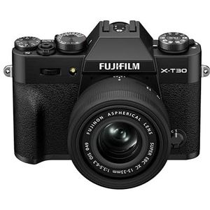 Fujifilm X-T30 III spiegelloze digitale camera 26 MP, Kit XC13-33 mmF3.5-6.3 OIS, APS-C X-Trans CMOS 4-sensor, 6,2K 30p films, EVF-zoeker, draaibaar LCD-scherm, zwart