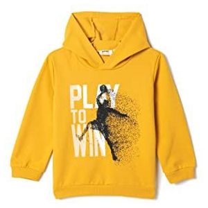 Koton Boy Printed Hooded Long Sleeve, Mustard (159), 6-7 Jaar