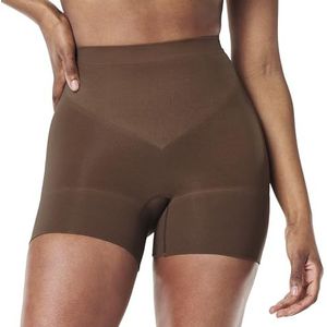 SPANX Dames korte dij shapewear, Kastanjebruin, XL