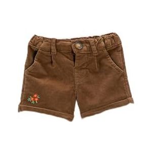 Koton Babygirls Corduroy katoenen shorts met geborduurde details, Camel (120), 6-9 Maanden