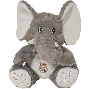 CyP Brands, Real Madrid, pluche figuur, olifant, 25 cm, grijs, officieel product