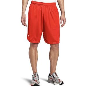 Russell Athletic Heren Mesh Short met zakken, Verbrand Oranje, XXL