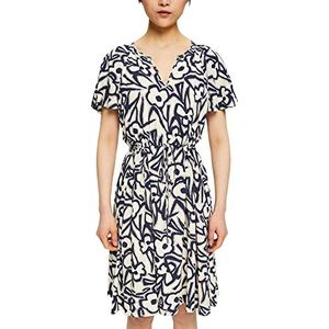 ESPRIT Collection Jurk met trekkoord, off-white, 40