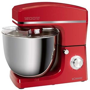 Bomann KM 6036 CB - Keukenmachine - 1500 W - 10 liter - Rood