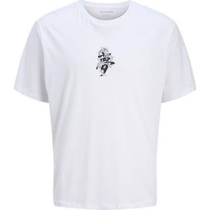 JACK & JONES Jjmiko Tee Ss Crew Neck Jnr voor heren, wit, 128