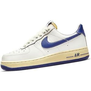 Nike AIR Force 1 '07 Sneakers voor dames, 40,5 EU, Sail Deep Royal Blue Pale Vanilla, 40.5 EU