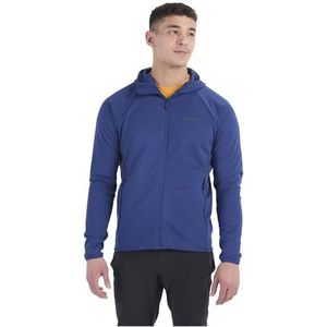 Marmot Heren Leconte Full Zip Hoody, Marmot Leconte Hoody met volledige rits heren Warm fleecejack, jack met volledige ritssluiting, ademend, windbestendig, voor wandelen en skilagen, Twilight Blue, S
