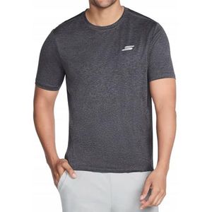 Skechers Heren Performance Charge T-shirt Zwart S, Zwart/Houtskool, S
