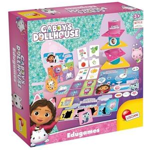 Lisciani - Gabby's Dollhouse – educatief spel vanaf 2 jaar – stimuleert de logische en verbeelding – ontwikkelt het geheugen – Gabby en het magische huis ​ – gemaakt in Italië