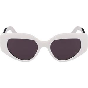 Karl Lagerfeld Unisex KL6144S zonnebril, 101 mat wit, 50, 101 mat wit, 50