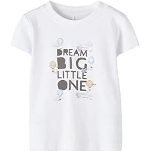 Bestseller A/S Baby-jongens NBMHACON SS TOP Box T-shirt, helder wit, 68, wit (bright white), 68 cm