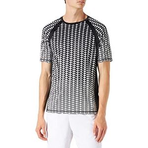 FILA Heren RADVILLE Raglan Tee T-Shirt, Egret Fade AOP, L