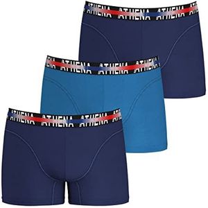 ATHENA Endurance 24H boxershorts (zwart bedrukt), marineblauw/marineblauw, L