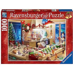 Ravensburger Puzzel 17563 - Kerstbakkerij - 1000 stukjes puzzel voor volwassenen en kinderen vanaf 14 jaar - Kerstpuzzel, puzzel met kerstmotief