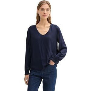 TOM TAILOR Denim Damesblouse, 10668 - Sky Captain Blue, M