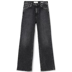Replay Dames Jeans Laelj Wide Leg Fit Rose Label, Dark Grey 097 (grijs), 31W / 32L, donkergrijs 097, 31W / 32L