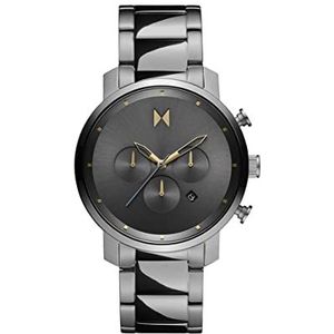 MVMT Chronograph Quartz Horloge voor mannen met Gunmetal Roestvrij Stalen Armband - 28000289-D, Geweer, Armband