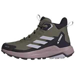 adidas Terrex Anylander Mid Rain.rdy Wandelschoenen voor dames, EU, Olive Strata Zilver Dawn Amber Tint, 36 2/3 EU