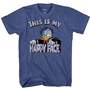 Disney Donald Duck T-shirt voor heren, marine Hei, L