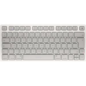 CHERRY KW 7100 MINI BT FOR MAC, Compact Mac-Toetsenbord met 3 Bluetooth-Kanalen, UK Layout (QWERTY), Draadloos Multi-Apparaat Toetsenbord, Moonlight White