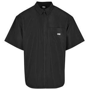 Urban Classics Heren-gerecycled nylon shirt, zwart, XXL, zwart, XXL