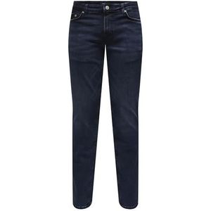 ONLY & SONS Men's ONSLOOM Slim B.Black 4976 DNM Jeans NOOS broek, Blue Black Denim, 28/32, Blue Black Denim., 28W x 32L