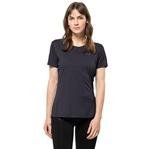 Jack Wolfskin Dames Tech W T Shirt Shortsleeve, Graphite, XS EU