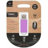 Tech One Tech TEC3009-32 USB-stick, violet, 32 GB