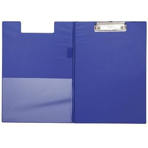 MAUL Maulpoly Schrijfmap, A4, klembord van karton met PP-foliecoating, conferentiemap met vak voor documenten, praktisch om op te hangen, voor kantoor, keuken en werkplaats, blauw