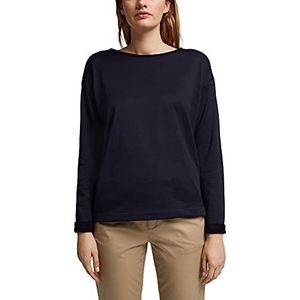 ESPRIT Sweatshirt met organisch katoen, navy, XS