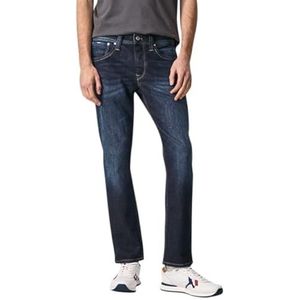 Pepe Jeans Heren Cash Jeans Regular Fit Regular Rise Denim, Blauw (Denim-z45), 40W / 32L