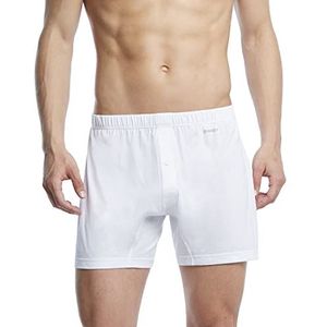 2(X) IST Men's Pima Cotton Knit Boxer White, Medium