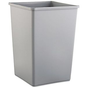 Rubbermaid Commercial Products Commercial 35 gal Square Untouchable Trash Can - Grijs