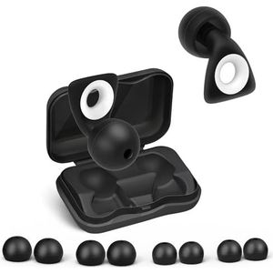 Alyvisun Geluiddempende Oordopjes voor Slaap, Zachte Silicone Oordopjes, Herbruikbare voor Concerten, Diepe Focus, Studeren, Reizen (S/L)