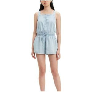 Levi's Amelia Romper jumpsuit voor dames, Blauw (Morning Blues 0000), L