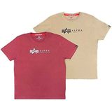 Alpha Label - T-Shirt - 2-pack - Zwart - Katoen