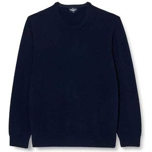 Hackett London Heren Lamswol Crew No Lg Pullover Sweater, Blauw (Steel Blue), L