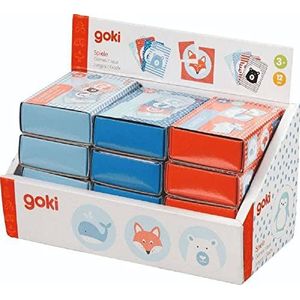 Goki - Mini-kaartspel (Karemo, Quartet, Black Bear), meerkleurig (56755)