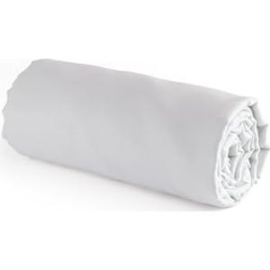 Pure Cotton - Hoeslaken, 100% katoen-satijn - Elegant beddengoed - zacht, stijl en comfort - wasbaar op 40°C - 160 x 200 x 30 cm - effen, gebroken wit
