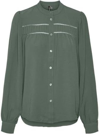 VERO MODA - Blouse 'VMEMMA' - Smaragd - Klassieke Blouse