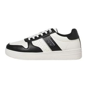 JACK & JONES Jfwmaple PU sneakers voor heren, antraciet, 42 EU, antraciet, 42 EU