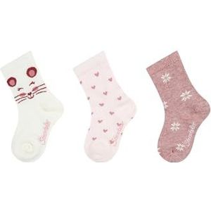 Sterntaler sokken 3-pack muis, ecru, 23-26 EU
