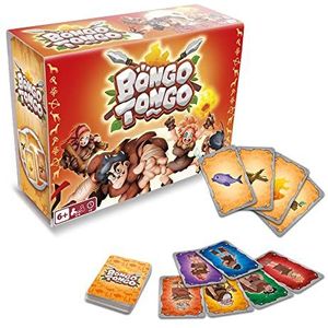 PLAY FUN BY IMC TOYS Bongo Tongo Strategisch kaartspel onder prehistorisch thema voor jongens en meisjes van 6 jaar, 2 tot 6 spelers