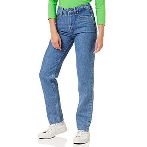Litao-Case Klassieke rechte hw een juni denim broek voor dames, Meerkleurig, 30W / 32L