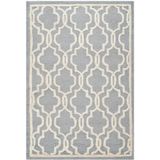 Safavieh - Elle - Vloerkleed - Zilverkleurig/Ivoorkleurig - 152 x 91 cm - Wol